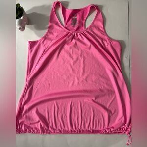Danskin Now Loose  activewear tank with reflective on back Size M (8-10)